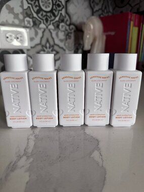 5 bottles of Native lotion